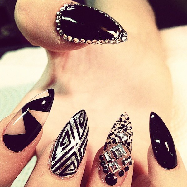 black nails