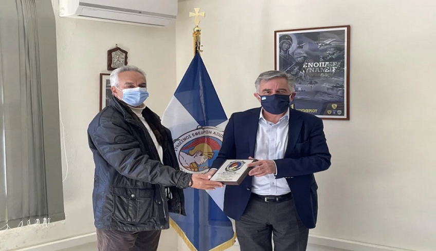 Συνάντηση Βασ. Υψηλάντη με το ΔΣ του Συνδέσμου Εφέδρων Αξιωματικών Δωδ/σου και τους Προέδρους των ΔΚ Ατταβύρου και Καμείρου