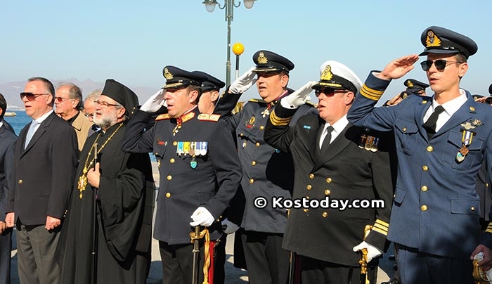Με κάθε επισημότητα γιορτάστηκε στην Κω η "Ημέρα των Ενόπλων Δυνάμεων" (βίντεο-φωτό)