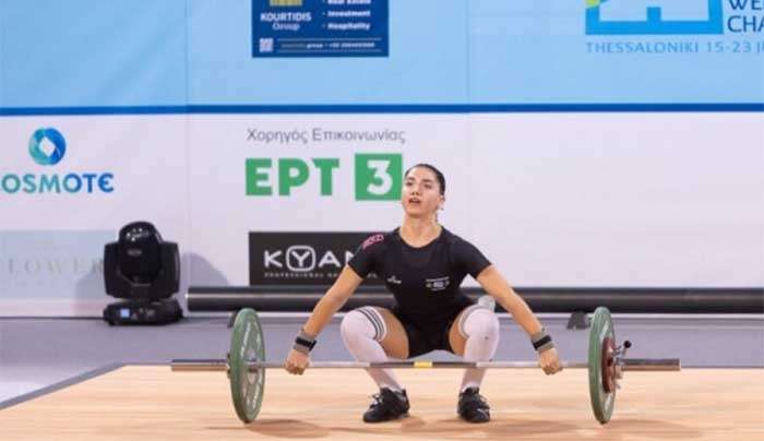 15η η Γεωργαντή στο ευρωπαϊκό πρωτάθλημα κορασίδων άρσης βαρών