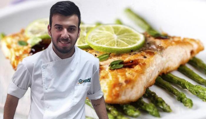 Σολομός με σπαράγγια και λάιμ από τον Γιάννη Πουλιού!