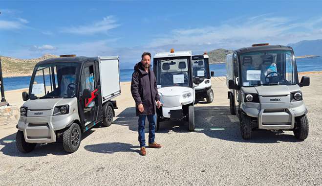 Ολοκλήρωση παραλαβής επτά νέων ηλεκτροκίνητων οχημάτων από τον Δήμο Χάλκης