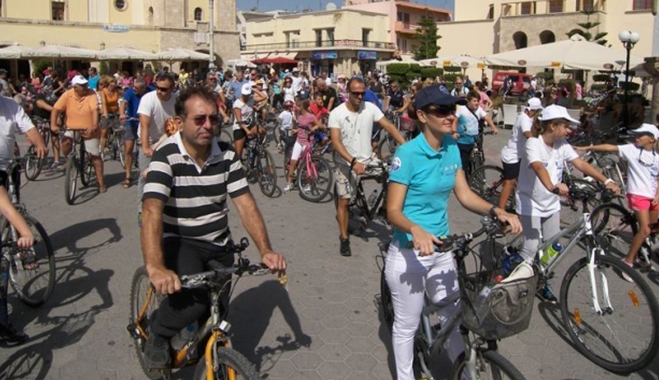 Μικροί και μεγάλοι στον Ποδηλατικό γύρο