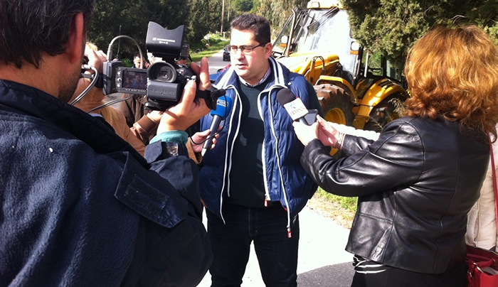 Ξεκίνησαν τα αντιπλημμυρικά έργα στη Ρόδο, παρουσία του Χ. Κόκκινου