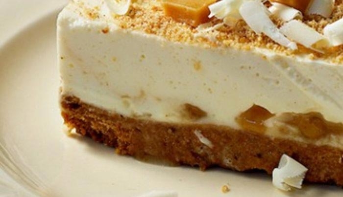 Τούρτα cheesecake καραμέλα
