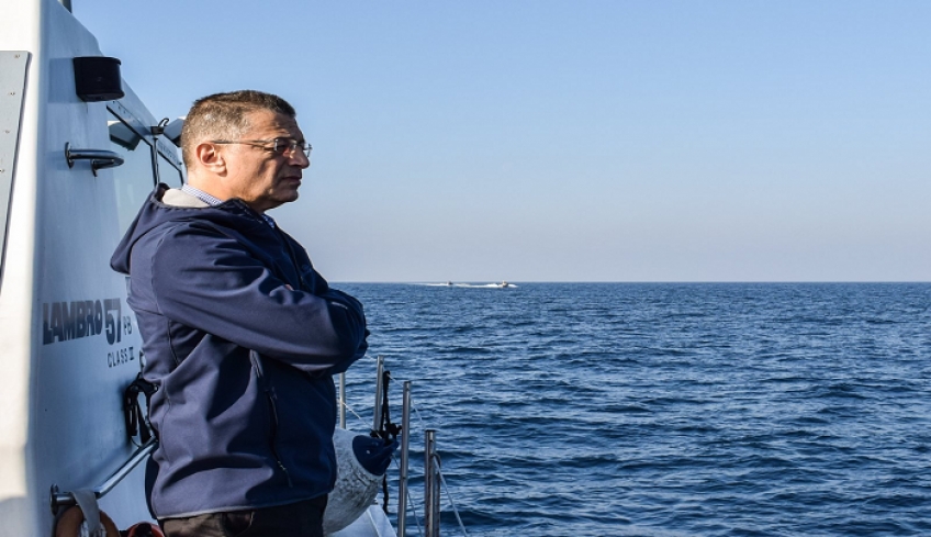 Σύμβουλος της κυβέρνησης επί θεμάτων ακριτικών περιοχών και Αγίου Όρους ο Αλκιβιάδης Στεφανής