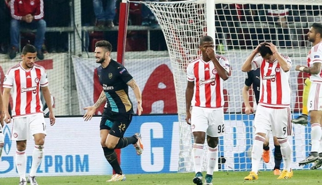 ΟΛΥΜΠΙΑΚΟΣ - ΑΡΣΕΝΑΛ 0-3- Ο Ζιρού έκανε το όνειρο... εφιάλτη