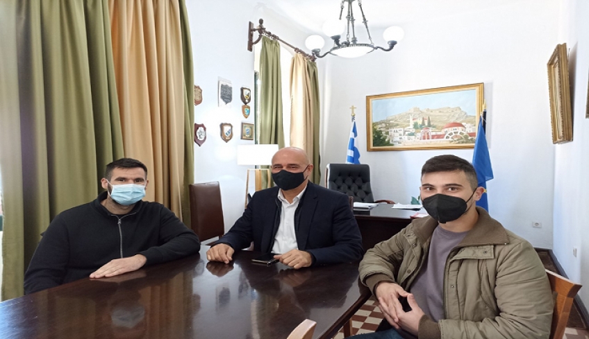 Συνάντηση του δημάρχου Λέρου με το νέο Διοικητή του ΑΤ Λέρου