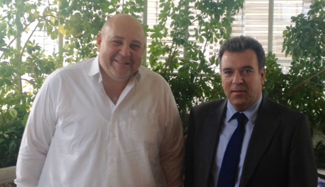 Συνάντηση του Μάνου Κόνσολα με τον Αιγύπτιο Πρέσβη κ. Μπαντάουι