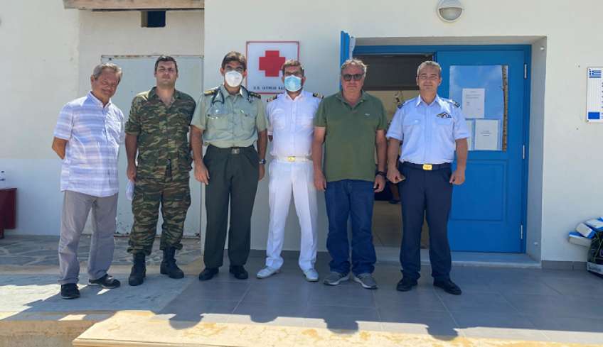 Επίσκεψη υγειονομικού κλιμακίου στην Η.Ν. Κάσο