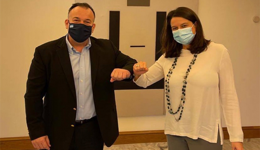 Επίσκεψη του Βουλευτή Δωδεκανήσου Ιωάννη Παππά, στο Υπουργείο Παιδείας.