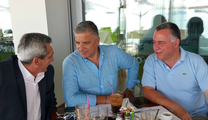 Συνάντηση του Προέδρου της ΚΕΔΕ Γ. Πατούλη με τον Γ. Κυρίτση και τον Γ. Χατζημάρκο για το μεταναστευτικό στην Κω