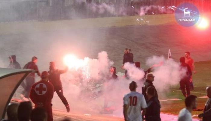 Σοβαρά επεισόδια στον τελικό κυπέλλου Δωδεκανήσου - ΦΩΤΟ