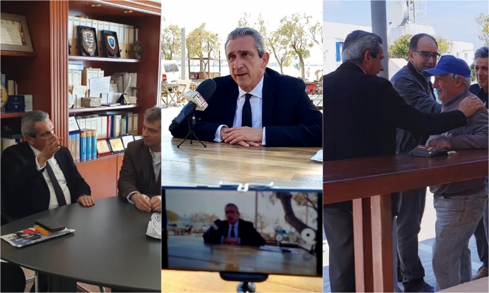 Στην Πάρο ο Περιφερειάρχης Νοτίου Αιγαίου, Γιώργος Χατζημάρκος