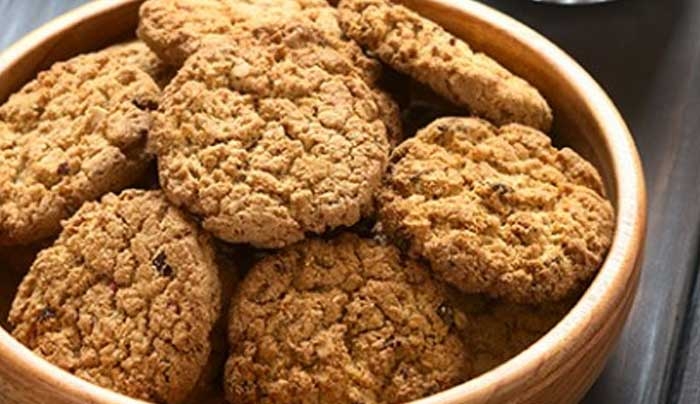 Cookies με βρώμη και μήλα