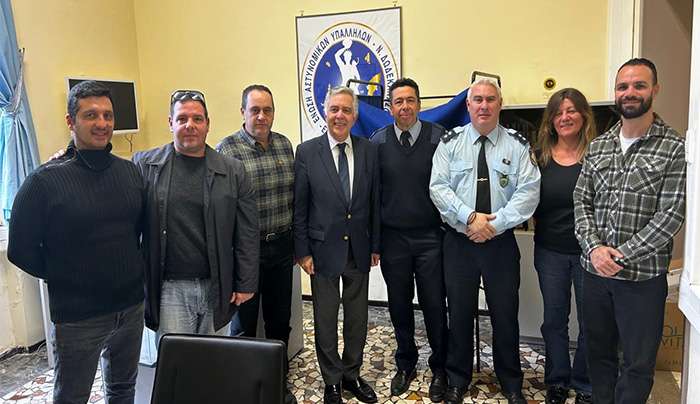 Συναντήσεις του Βασίλη Α. Υψηλάντη με την τοπική ηγεσία αστυνομίας και πυροσβεστικής