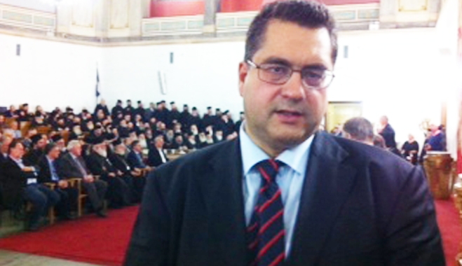 Ο Χ. Κόκκινος στην εκδήλωση για τη συμπλήρωση δέκα (10) ετών από την εκλογής και ενθρόνισης του Σεβασμιότατου Μητροπολίτου Σύρου-Τήνου κ. Δωρόθεου Β’