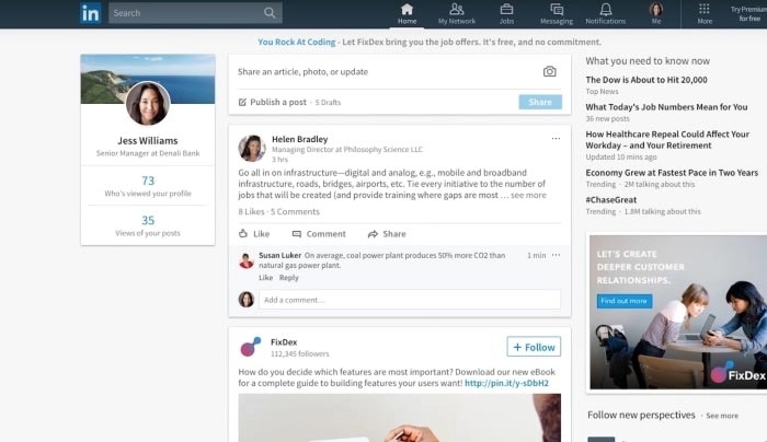 Το Linkedin αλλάζει εμφάνιση!
