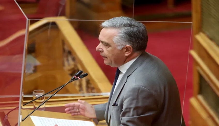 Έκκληση του Βασ. Υψηλάντη για τον εμβολιασμό στα Δωδεκάνησα στην ομιλία του στην Ολομέλεια της Βουλής