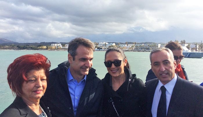 ΑΦΙΧΘΗ στην Κω ο Πρόεδρος της Ν.Δ. Κυριάκος Μητσοτάκης