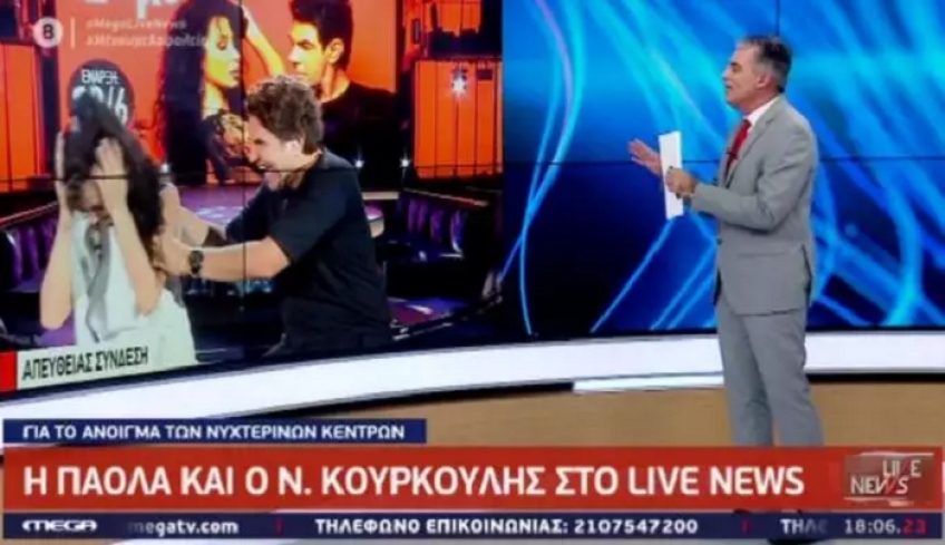 Επική ατάκα από την Πάολα στον αέρα του Live News – [vid]