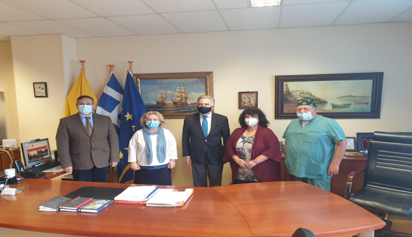 Για την λειτουργία της κλινικής covid-19 στο νοσοκομείο Ρόδου ενημερώθηκε ο Β. Υψηλάντης