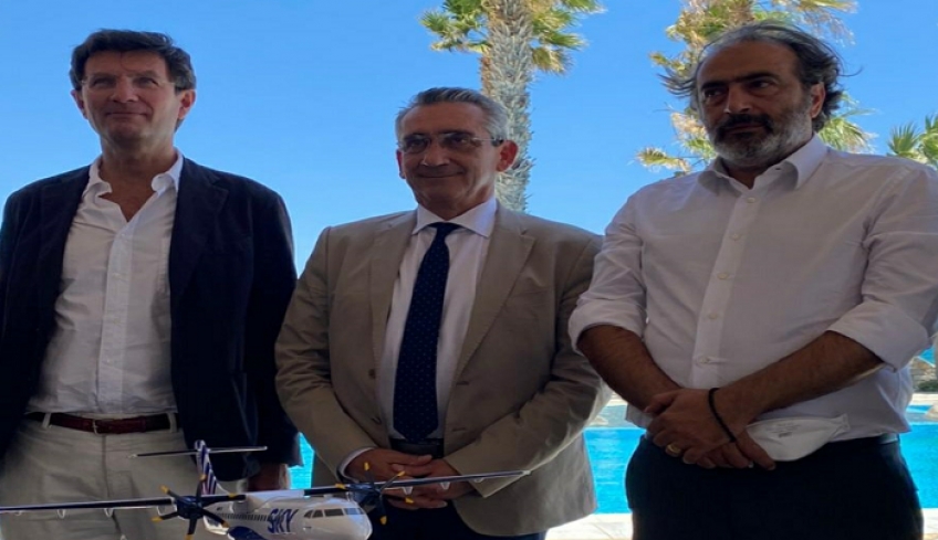 Στην Πάρο στην πρώτη πτήση του νέου αποκτήματος της SKY Express