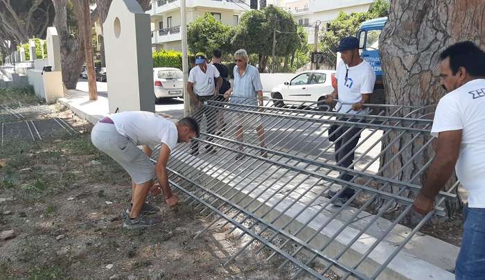 Νέα κιγκλιδώματα στο παλιό γήπεδο Ανταγόρας