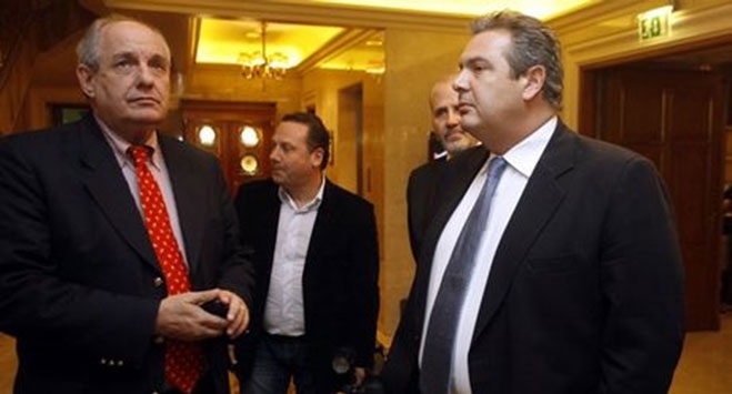 Πάνος Καμμένος και Τέρενς Κουίκ στην Κάρπαθο