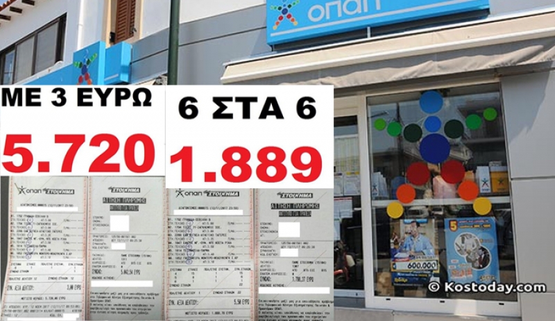 To “ΠΑΜΕ ΣΤΟΙΧΗΜΑ” μοιράζει… ΤΡΑΠΕΖΕΣ ΜΕ 8,5€ ΠΗΡΕ ΣΥΝΟΛΙΚΑ 7.610 € στο ΠΡΑΚΤΟΡΕΙΟ ΟΠΑΠ “ΠΑΣΣΑΝΙΚΟΛΑΚΗ”