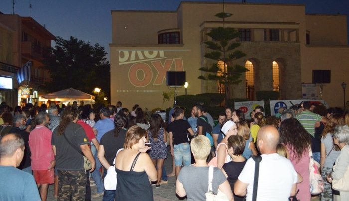 Η ΣΥΓΚΕΝΤΡΩΣΗ του ΟΧΙ στην Κω - Η. Καματερός: "Η ιστορία θα καταγράψει είπαμε ΟΧΙ με ψηλά το κεφάλι όχι Ναι με σκυφτό..."