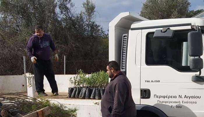 Σε εξέλιξη από το περιφερειακό φυτώριο το μεγαλύτερο πρόγραμμα παραδόσεων διαφόρων φυτών και υλικών σε όλο το νότιο Αιγαίο