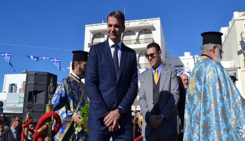 Στην Τήνο για τον εορτασμό του Δεκαπενταύγουστου ο Κυριάκος Μητσοτάκης