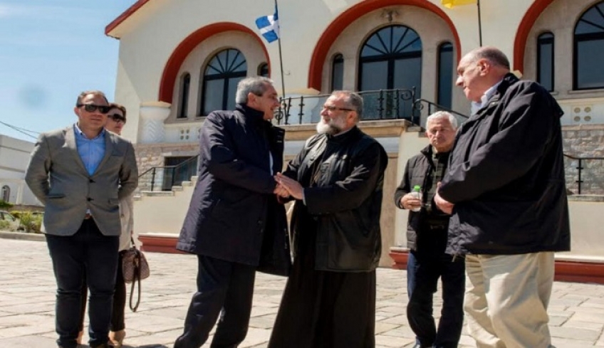 Συνάντηση του Περιφερειάρχη, Γιώργου Χατζημάρκου, με τον Μητροπολίτη Κωου - Νισύρου, κ. Ναθαναήλ