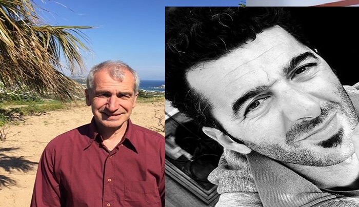 Αντώνης Μπίλλης και ο Κώστας Φουρτούνης με τον Θεοδόση Νικηταρά