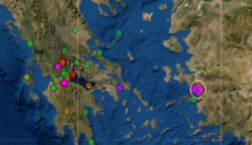 Σεισμός 4,8 Ρίχτερ τα ξημερώματα στη Σάμο -Ανήσυχοι οι κάτοικοι