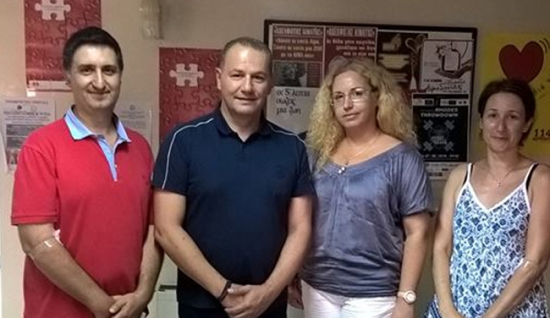 Μεγάλη ανταπόκριση στην εθελοντική αιμοδοσία της ΝΟ.Δ.Ε Δωδεκανήσου.