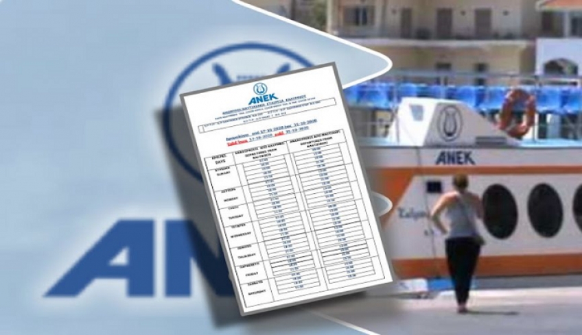 Τα δρομολόγια της ΑΝΕΚ στη γραμμή Κάλυμνος- Μαστιχάρι μέχρι 30 Ιουνίου.