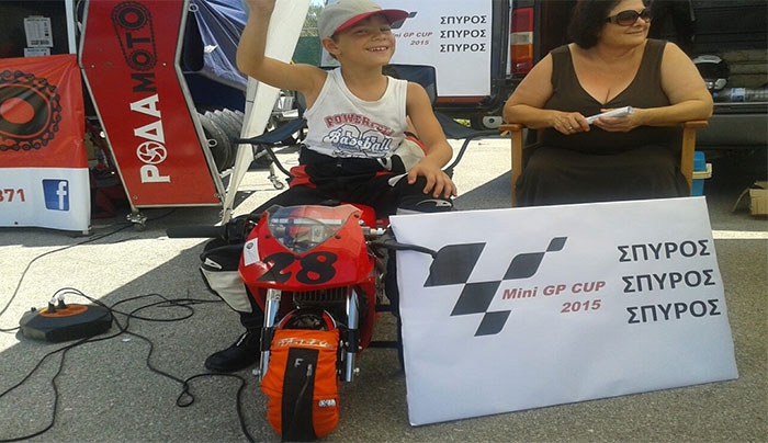 Στο 2ο αγώνα Mini Gp ο Σπύρος - Μάριος Φουρθιώτης από την Κω (Φωτό)