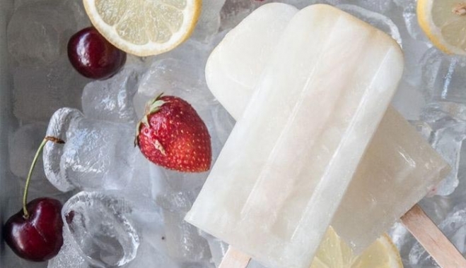 Popsicles με λεμόνι