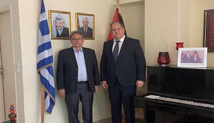 ΣΥΝΑΝΤΗΣΗ ΔΗΜΑΡΧΟΥ ΝΙΣΥΡΟΥ ΜΕ ΤΟΝ ΠΡΕΣΒΗ ΤΗΣ ΠΑΛΑΙΣΤΙΝΙΑΚΗΣ ΑΡΧΗΣ – ΜΗΝΥΜΑ ΑΛΛΗΛΕΓΓΥΗΣ ΣΤΟΝ ΠΑΛΑΙΣΤΙΝΙΑΚΟ ΛΑΟ