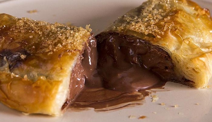 Γρήγορο calzone σοκολάτα μπανάνα