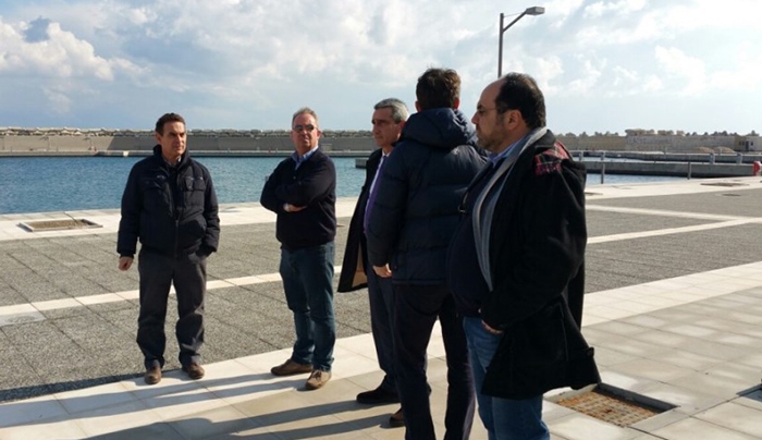 Στο εργοτάξιο της νέας μαρίνας ο Περιφερειάρχης Νοτίου Αιγαίου