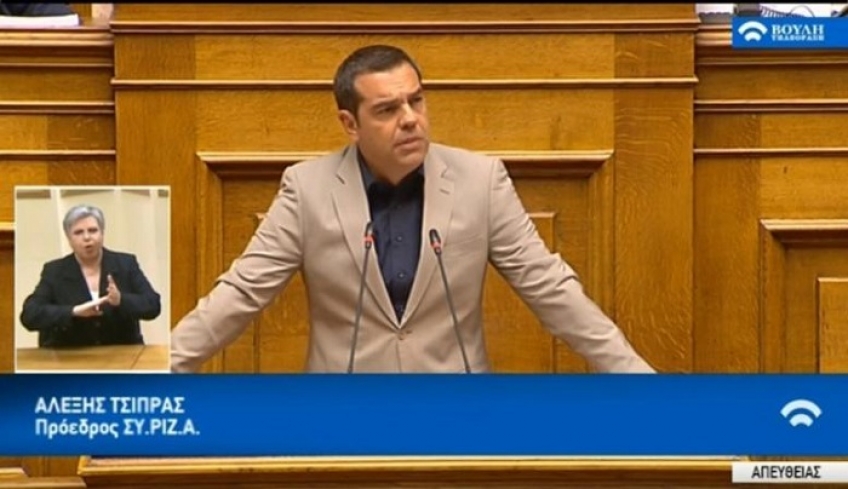 Κριτική εφ' όλης της ύλης από τον Αλέξη Τσίπρα κατά της κυβέρνησης