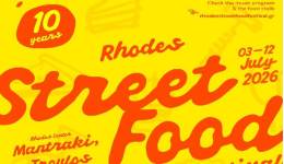 «Rhodes Street Food Festival, 03-12 Ιουλίου 2026 - 10 χρόνια γεύσης στη καρδιά της Ρόδου»